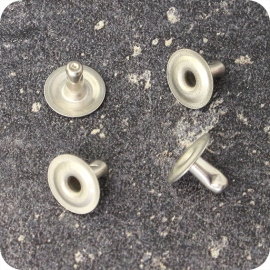 Doppelhohlnieten, Unterteil, offen, Typ A, 9,5 mm Kopfdurchmesser 