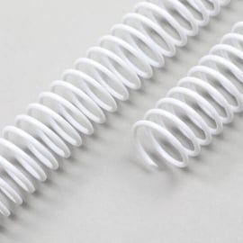 Spiralbinderücken, Plastikspiralen, DIN A4, 4:1 Teilung 16 mm | weiß
