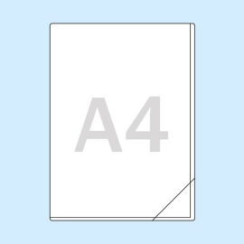 Rechtecktaschen für DIN A4, Breit- und Schmalseite offen, Quickload 