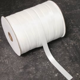 Satinband, 6 mm, weiß (Rolle mit 300 m) 