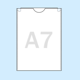 Dokumentenhüllen  A7, transparent 