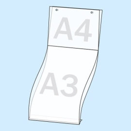 Plakattaschen, Hart-PVC DIN A3 Hochformat und A4 Querformat