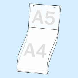 Plakattaschen, Hart-PVC DIN A4 Hochformat und DIN A5 Querformat