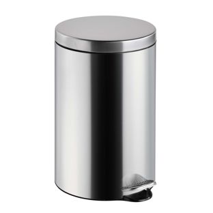 Treteimer 12 L Edelstahl  | silber  | matt 