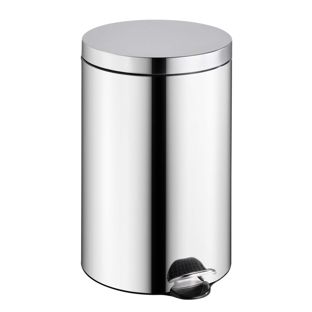 Treteimer 20 L Edelstahl  | silber  | glänzend 