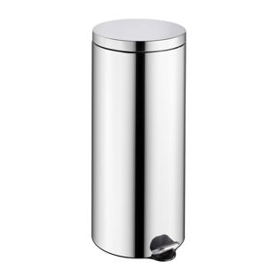Treteimer 30 L Edelstahl  | silber  | glänzend 