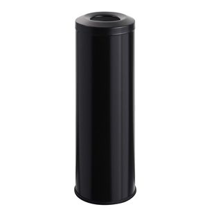 Mülleimer selbstlöschend 30 L Stahl  | schwarz  | matt 