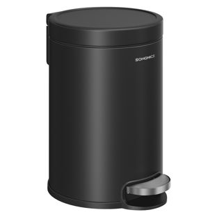 Kosmetikeimer Softclose 3 Liter, rund schwarz