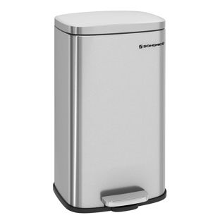 Tretmülleimer 30 Liter, Softclose silber