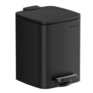 Kosmetikeimer Softclose 6 Liter, eckig schwarz