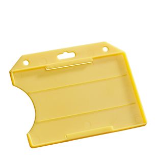 Ausweishüllen Hartplastik, offen gelb 