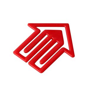 Pfeilclips, rot rot 