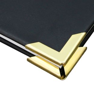 Buchecken Metall PS 30 - 30 x 30 mm  | vermessingt 