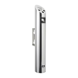 Wandaschenbecher MELBOURNE, Edelstahl, silber 47 cm