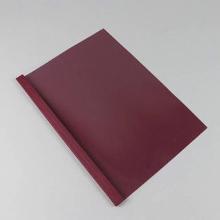 Thermobindemappe A4, Lederkarton, 40 Blatt, bordeaux  | 240 g/m² | 4 mm
