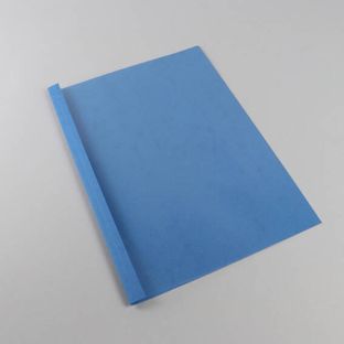 Thermobindemappe A4, Lederkarton, 40 Blatt, blau  | 250 g/m² | 4 mm