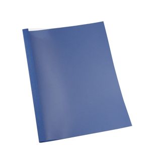 Thermobindemappe A4 mit Schlitz, Lederkarton, 40 Blatt, dunkelblau  | 240 g/m² | 4 mm