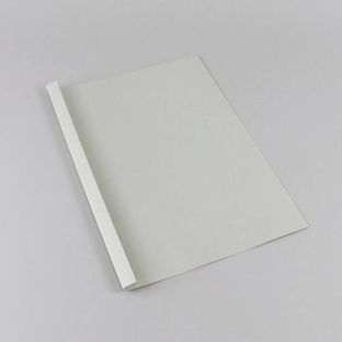 Thermobindemappe A4, Lederkarton, 30 Blatt, grau  | 250 g/m² | 3 mm