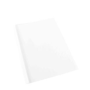 Thermobindemappe A4, Abheftlasche, Karton, bis 15 Blatt, weiß 1.5 mm