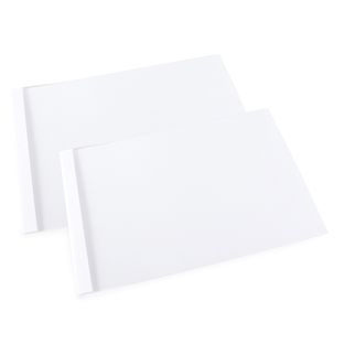 Thermobindemappe A4 Quer, Karton, weiß 