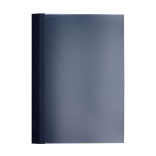 Ösenmappe A4, Lederkarton, 25 Blatt, dunkelblau  | 2 mm