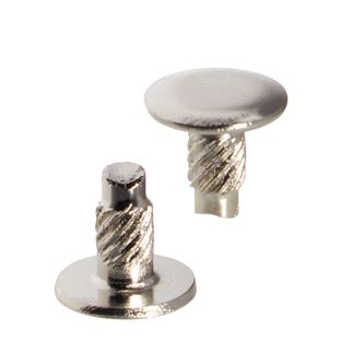 Einpressköpfe für Buchschrauben, 8 mm, mit 4 mm Verlängerung, vernickelt 
