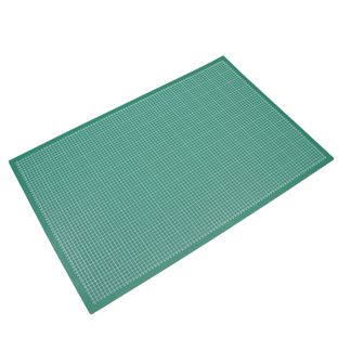 Schneidematte A1, 90 x 60 cm, selbstheilend, mit Raster grün|schwarz 