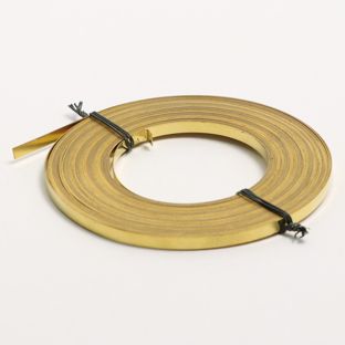 Messingband für Perforierlinien,  4,5 mm breit, Rolle mit 10 m 