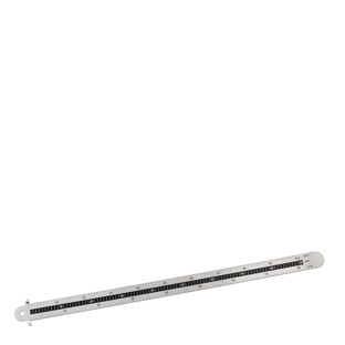 Typometer 30 cm | mit Anschlag, biegsam 
