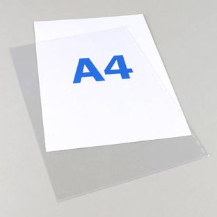 Folientasche für Plastikbinderücken A4 