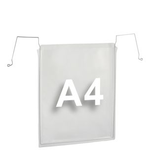 Drahtbügeltaschen für DIN A4, Schmalseite offen Großverpackung (zu 100) 