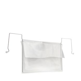 Drahtbügeltaschen für DIN A5, Breitseite offen, mit Klappe Großverpackung (zu 100) 