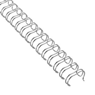 Drahtbinderücken 3:1, DIN A5, 9,5 mm (3/8")  | silber 
