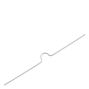 Vorgebogener Kalenderaufhänger 100 mm | weiß 