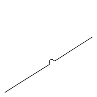 Vorgebogener Kalenderaufhänger 250 mm | schwarz 