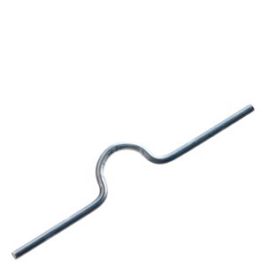 Vorgebogener Kalenderaufhänger 70 mm | silber 