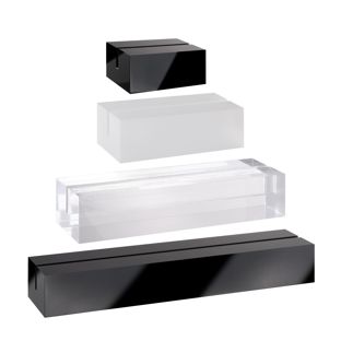 Kartenhalter aus Acryl, Sockel für variables Stecksystem MODUL 