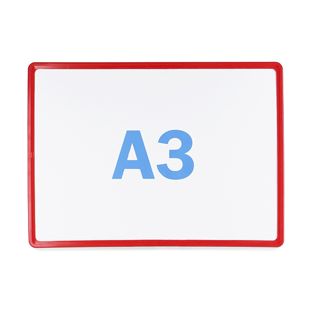 Plakatrahmen, Kunststoff A3  | rot 