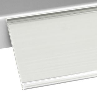 Scannerschiene DBR, selbstklebend 39 mm | 1000 mm | grau  | zum Kleben (Standardklebeband) 