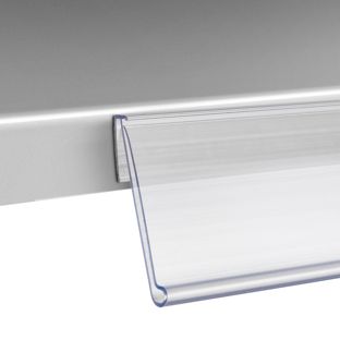 Scannerschiene NO, selbstklebend, 15° Lesewinkel 39 mm | 1000 mm | transparent 