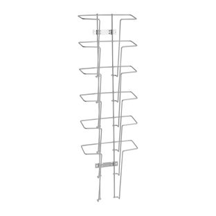 Wandprospekthalter JACKSON aus Draht, Metall, silber 