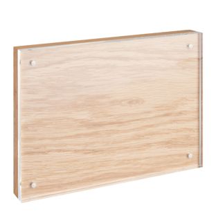 magnetischer Bilderrahmen Acryl/Eiche 130 x 180 mm 