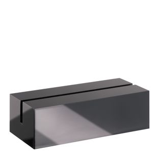 Kartenhalter aus Acryl schwarz  | glänzend  | 60 mm