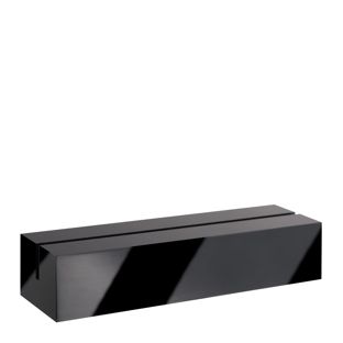 Kartenhalter aus Acryl schwarz  | glänzend  | 100 mm