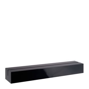 Kartenhalter aus Acryl schwarz  | glänzend  | 150 mm