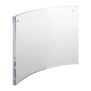 magnetischer Bilderrahmen, gebogen 150 x 210 mm/A5  | transparent 