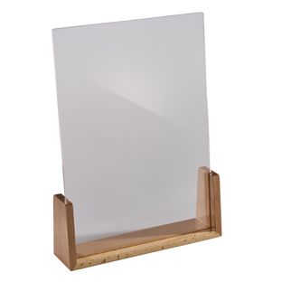 Tischaufsteller Holz LignoLine  A4 - 210 x 297 mm  | Hochformat  | Buchenholz|Acryl (PMMA) 