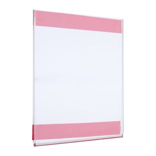 Acrylglastasche mit Reinacrylat-Klebeband A7  | Hochformat 