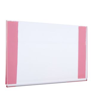 Acrylglastasche mit Reinacrylat-Klebeband A7  | Querformat 