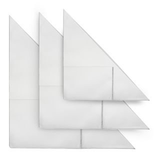 Dreiecktaschen mit Visitenkartentasche, selbstklebend, PP-Folie, transparent 